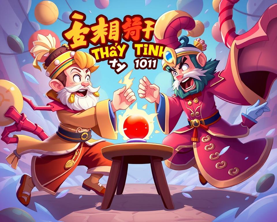 Game quay hũ Sơn Tinh Thủy Tinh với hình ảnh Sơn Tinh, Thủy Tinh